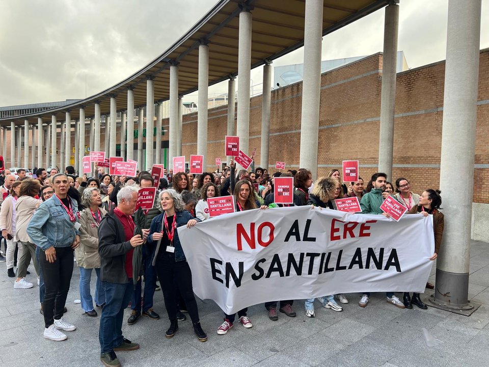 La protesta de Santillana